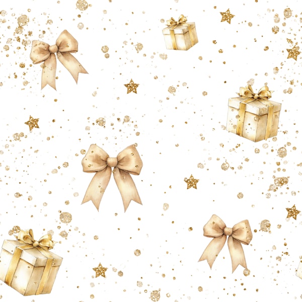 Golden Gift Boxes and Bows