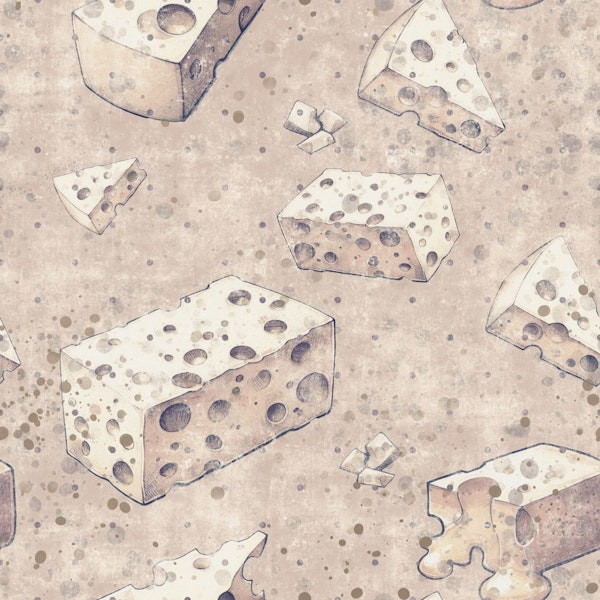 Rustic Cheese Kitchen Art