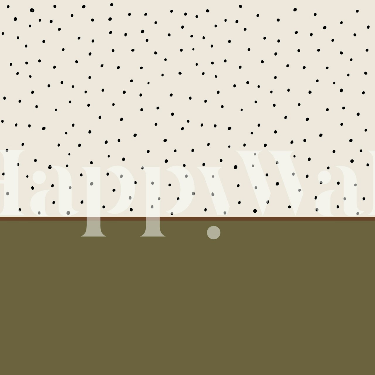 Scandinavian speckle two tone wallpaper in a room