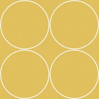 Mid-century Modern Circles Mustard medium tapet