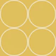 Mid-century Modern Circles Mustard medium