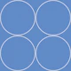 Mid-century Modern Circles blue large