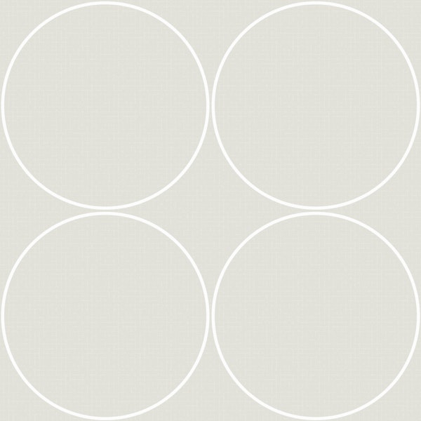 Mid-century Modern Cirlces light gray medium