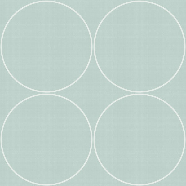 Mid-century Modern circles celadon large