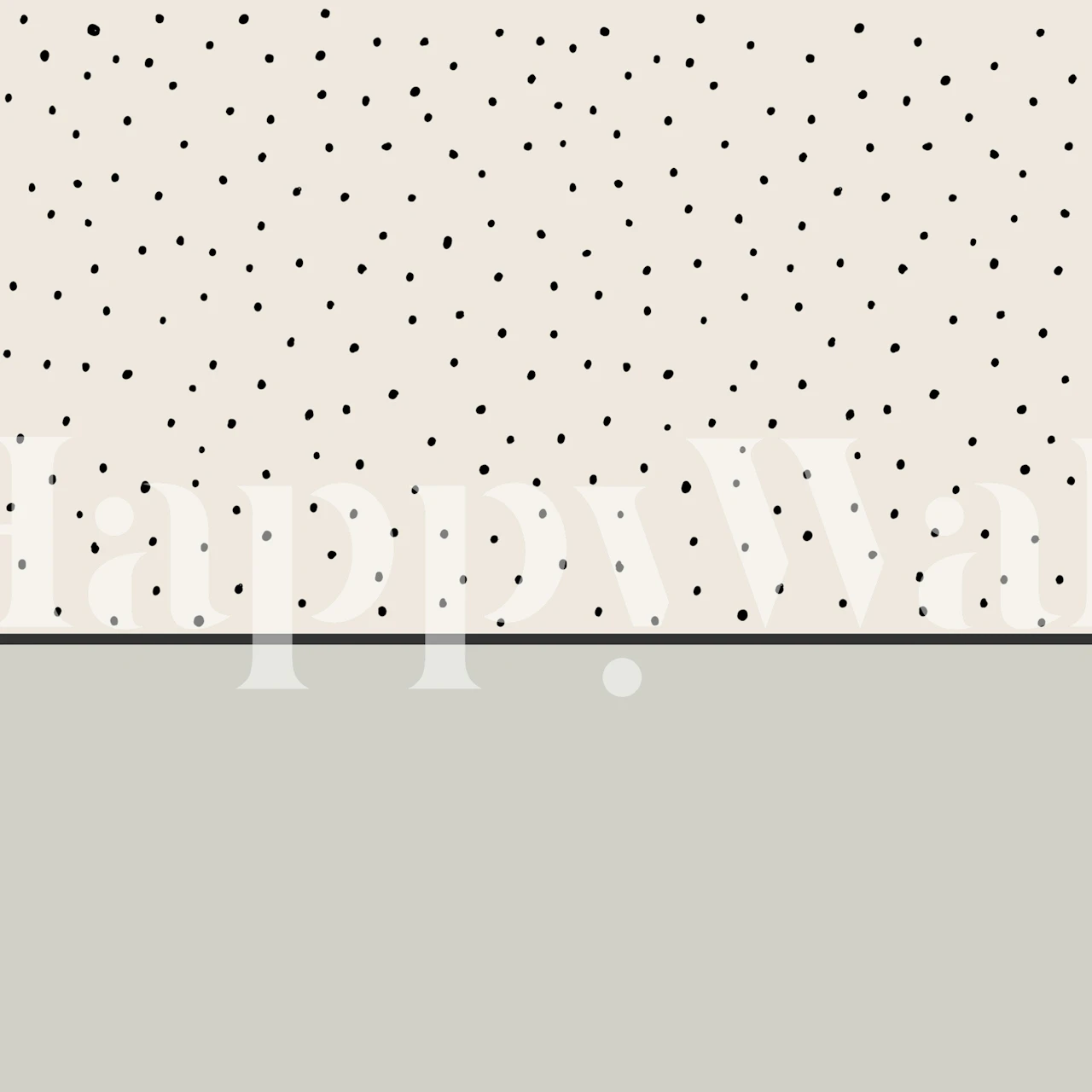 Nordic Dots Two Tone Minimal wallpaper in a room
