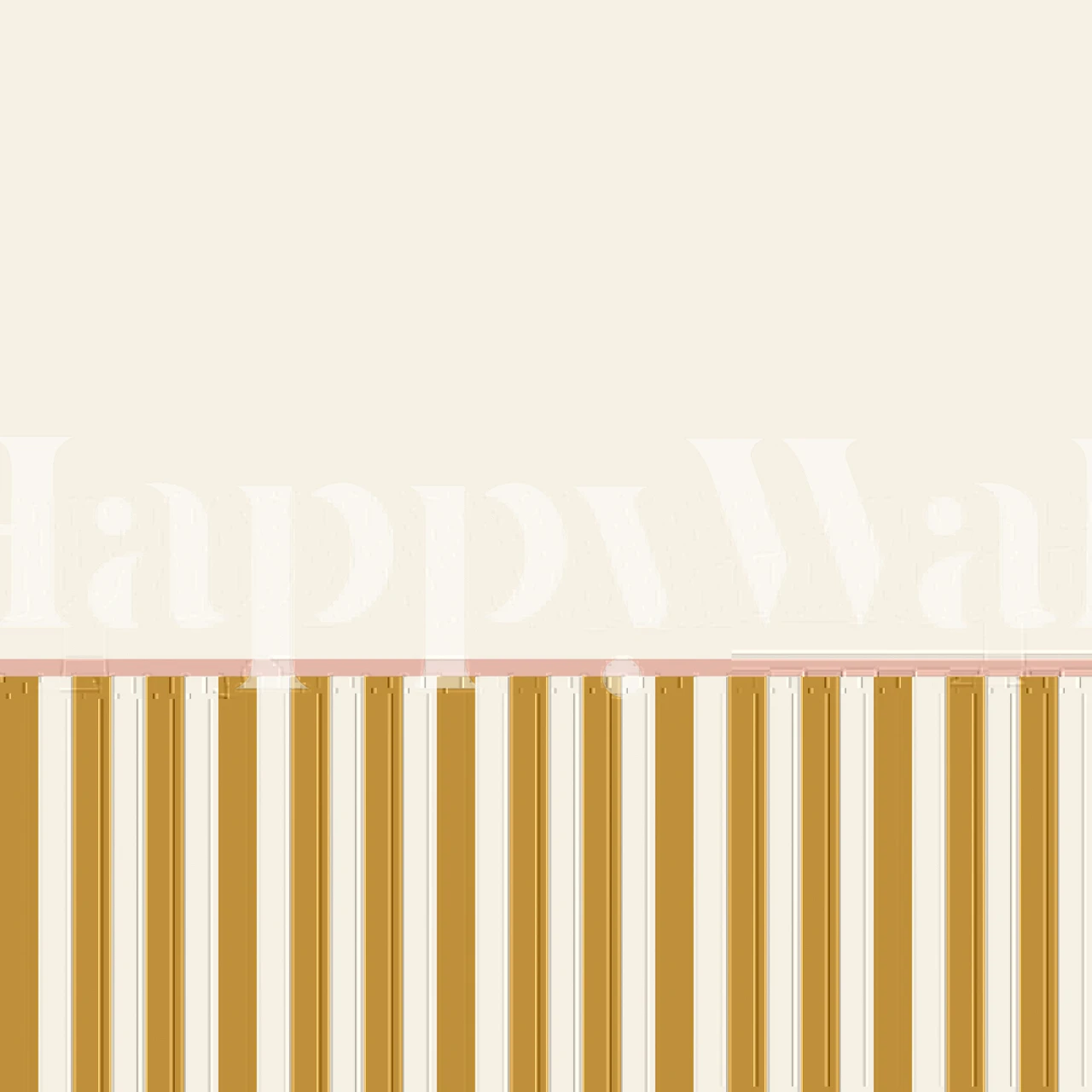 Modern Two Tone Stripe Panel wallpaper in a room