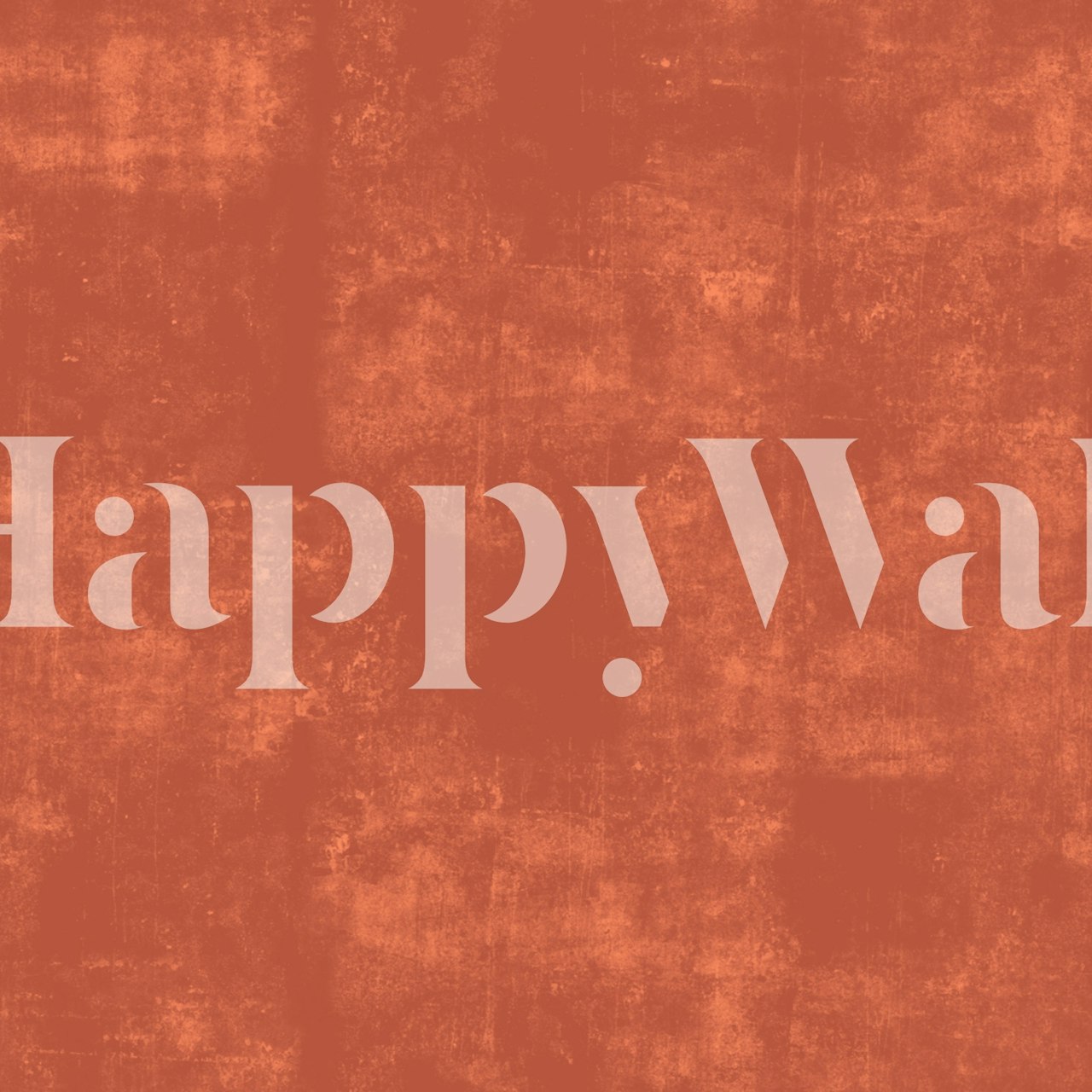 Terracotta grunge texture wallpaper in a room