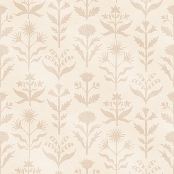 paper cut floral neutral