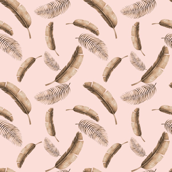 Blush Palm Leaves