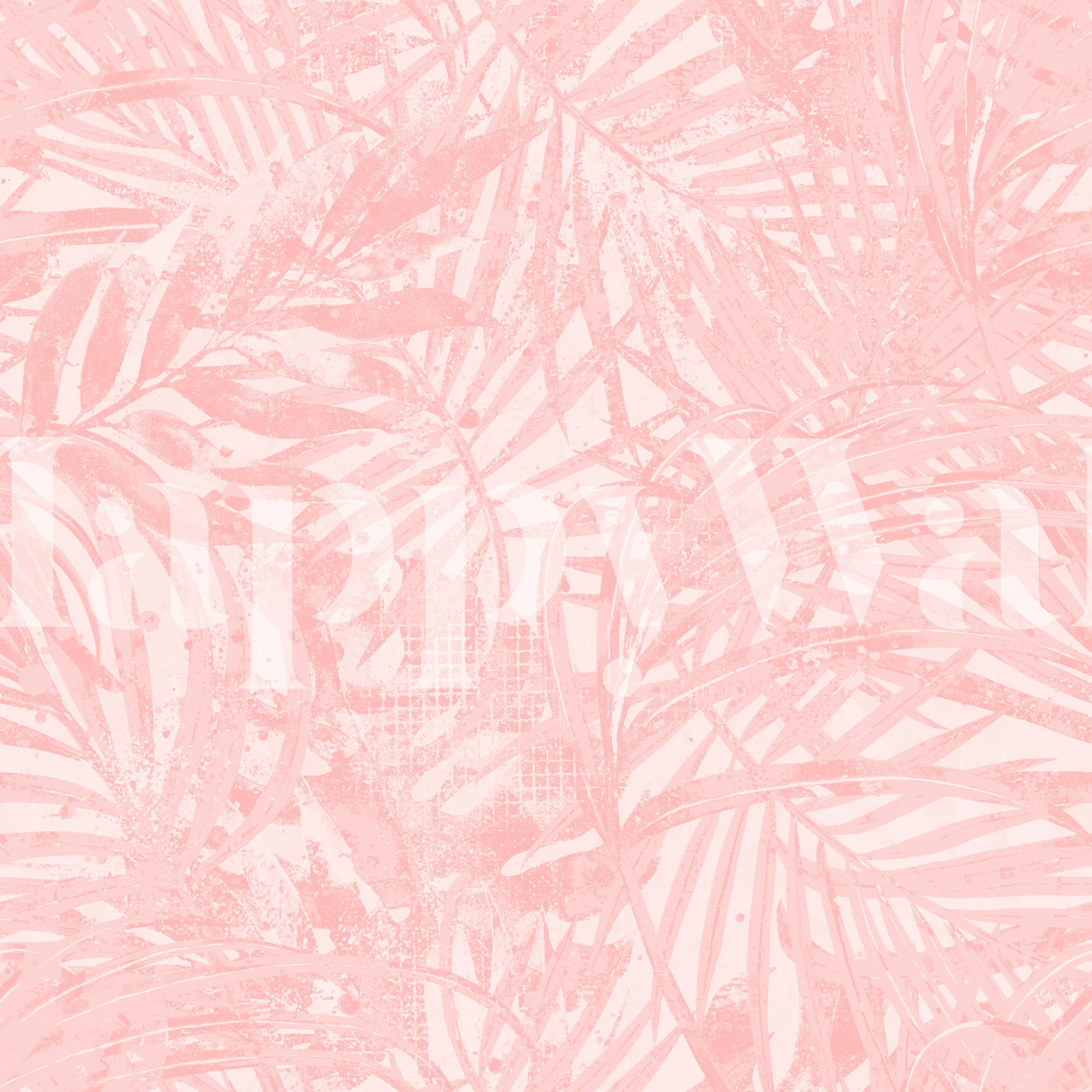 Blush Tropical Palm Leaves i et rum