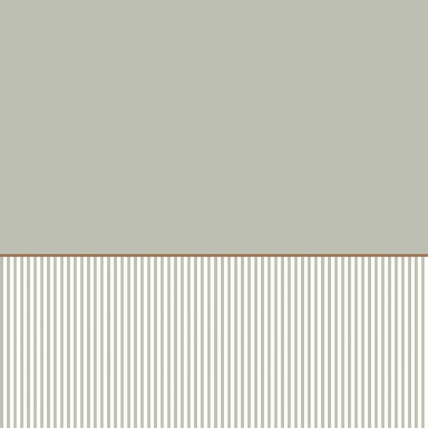 Calm Sage Green Wainscoting Look
