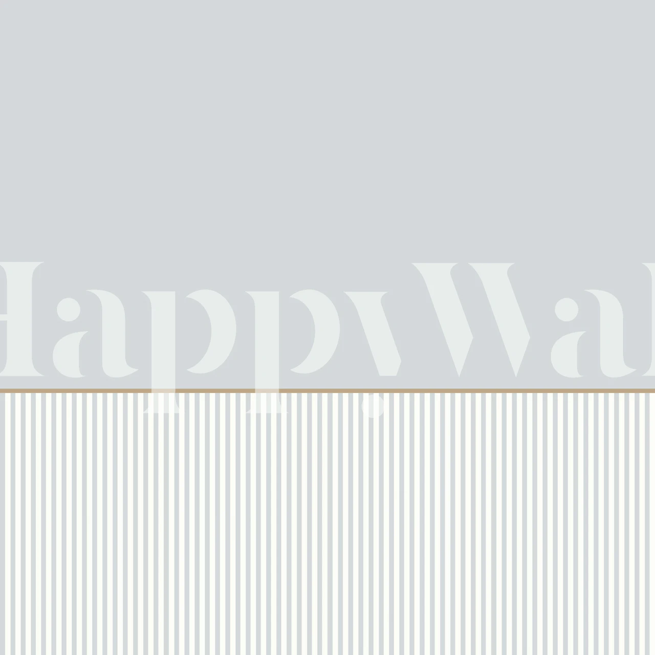 Modern soft blue stripe border tapet i et rum