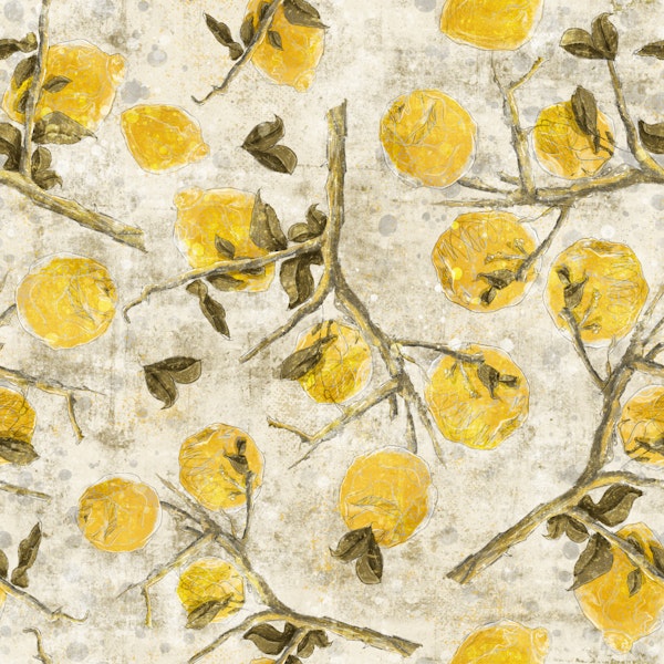 Golden Lemons on Vintage Branches