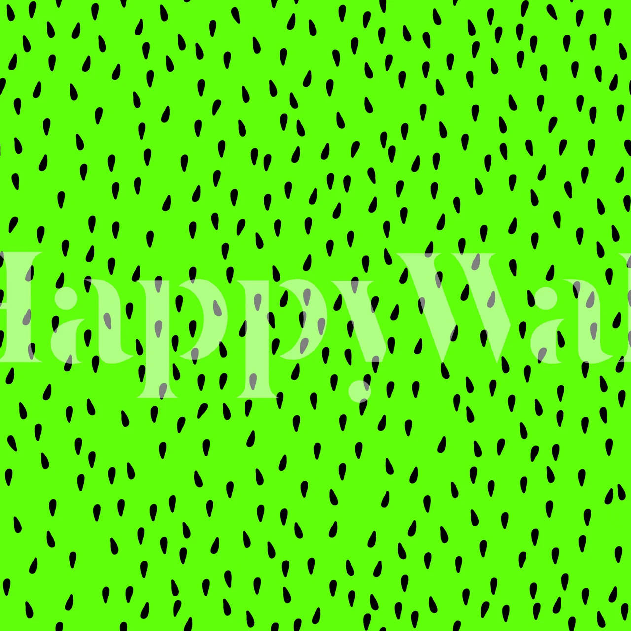 Neon Green Watermelon Seeds wallpaper in a room