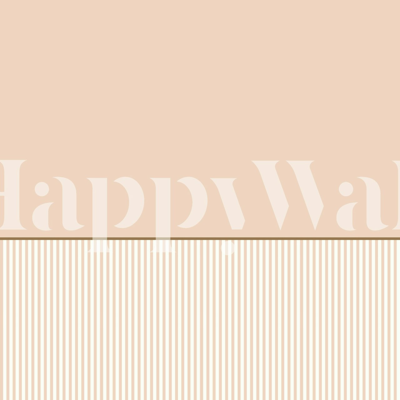 Modern blush two tone stripes wallpaper in room