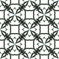 Black White Ornamental Tiles wallpaper