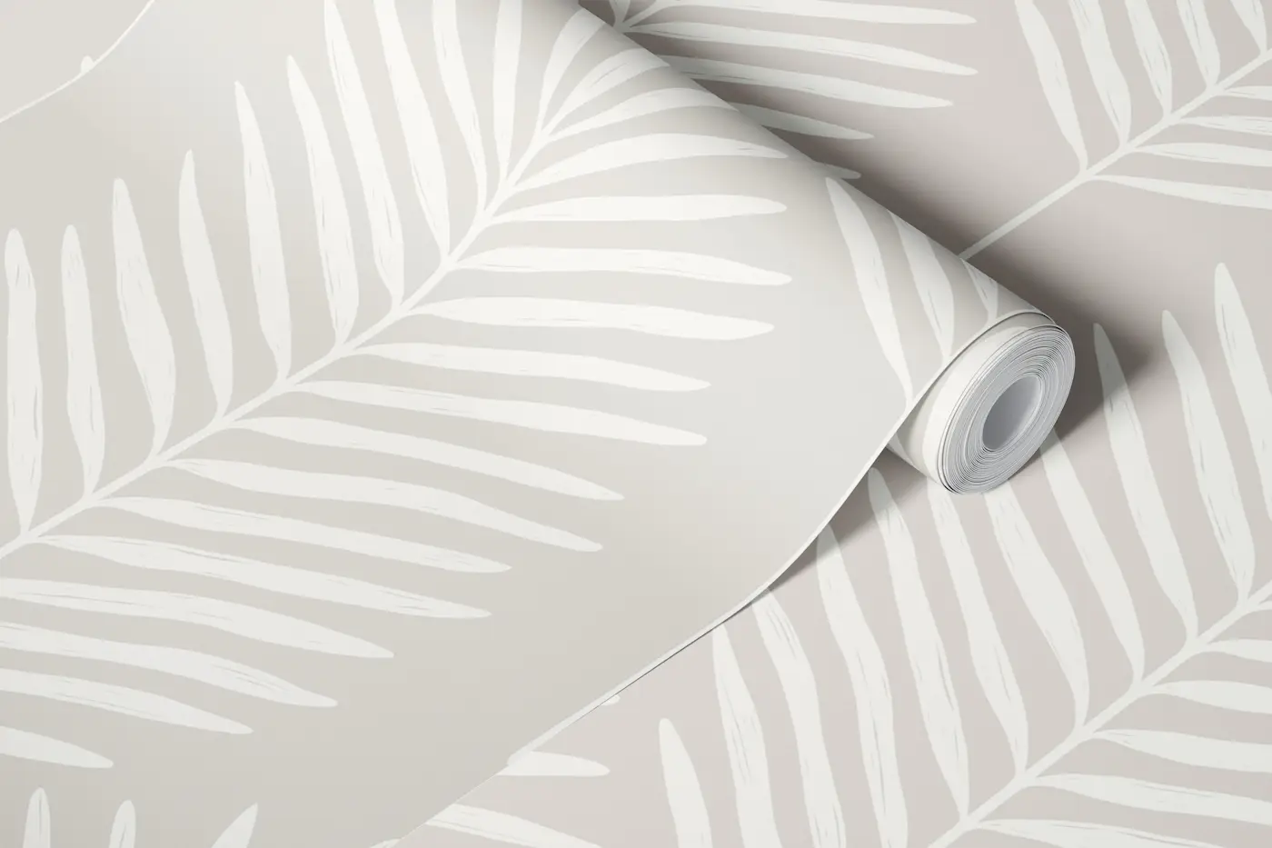 Modern Coastal Palm Frond - Warm Minimalist 1 wallpaper roll