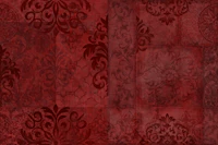 Baroque Damask Luxury Crimson Red wallpaper