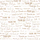 Thank you gold glitter on white
