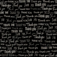 Thank you with glitter on black wallpaper