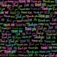 Thank you on colorful glitter