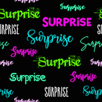 Neon Surprise Typography - small scale tapete