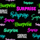 Neon Surprise Typography - small scale