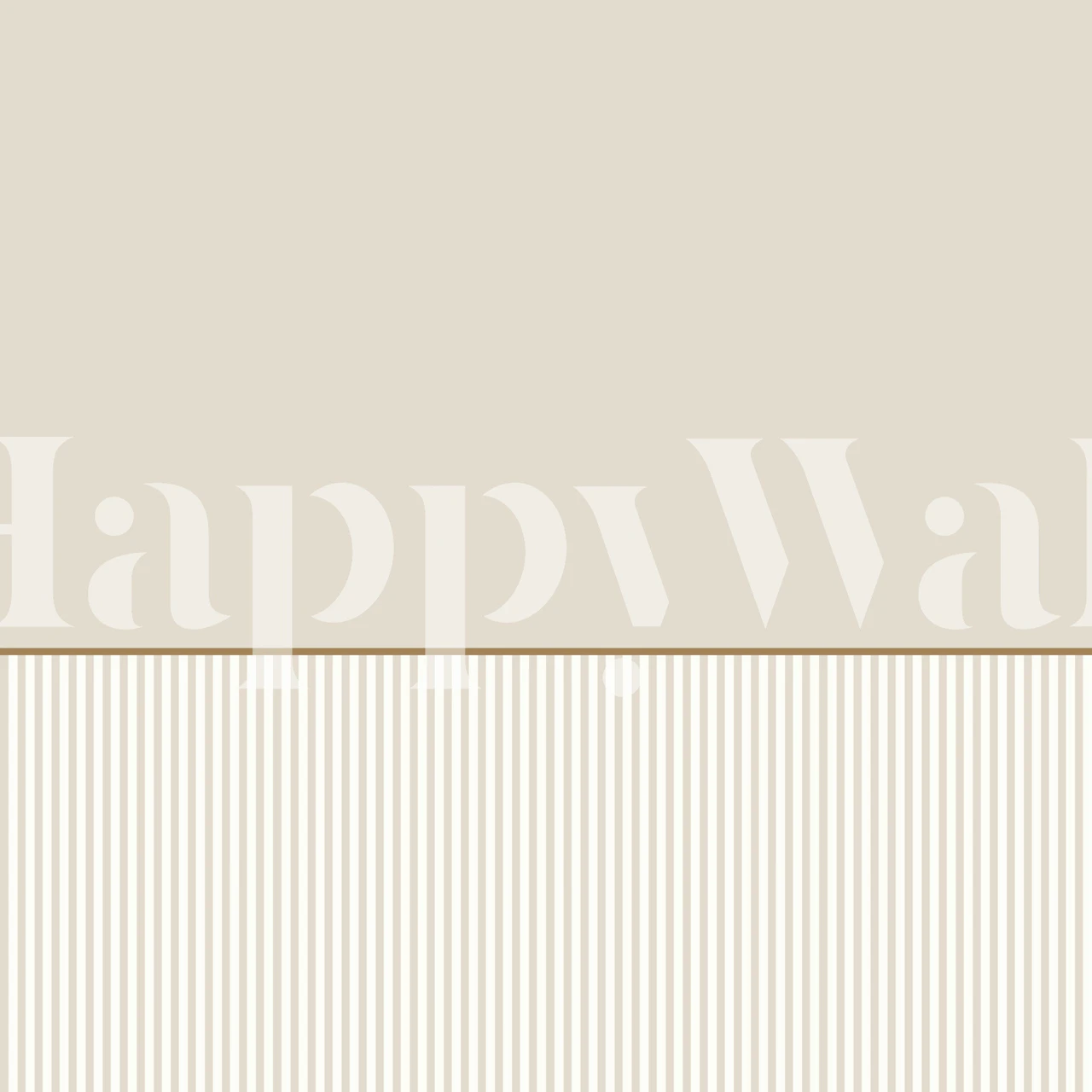 Scandinavian Soft Beige Pinstripe Panel tapete telpā