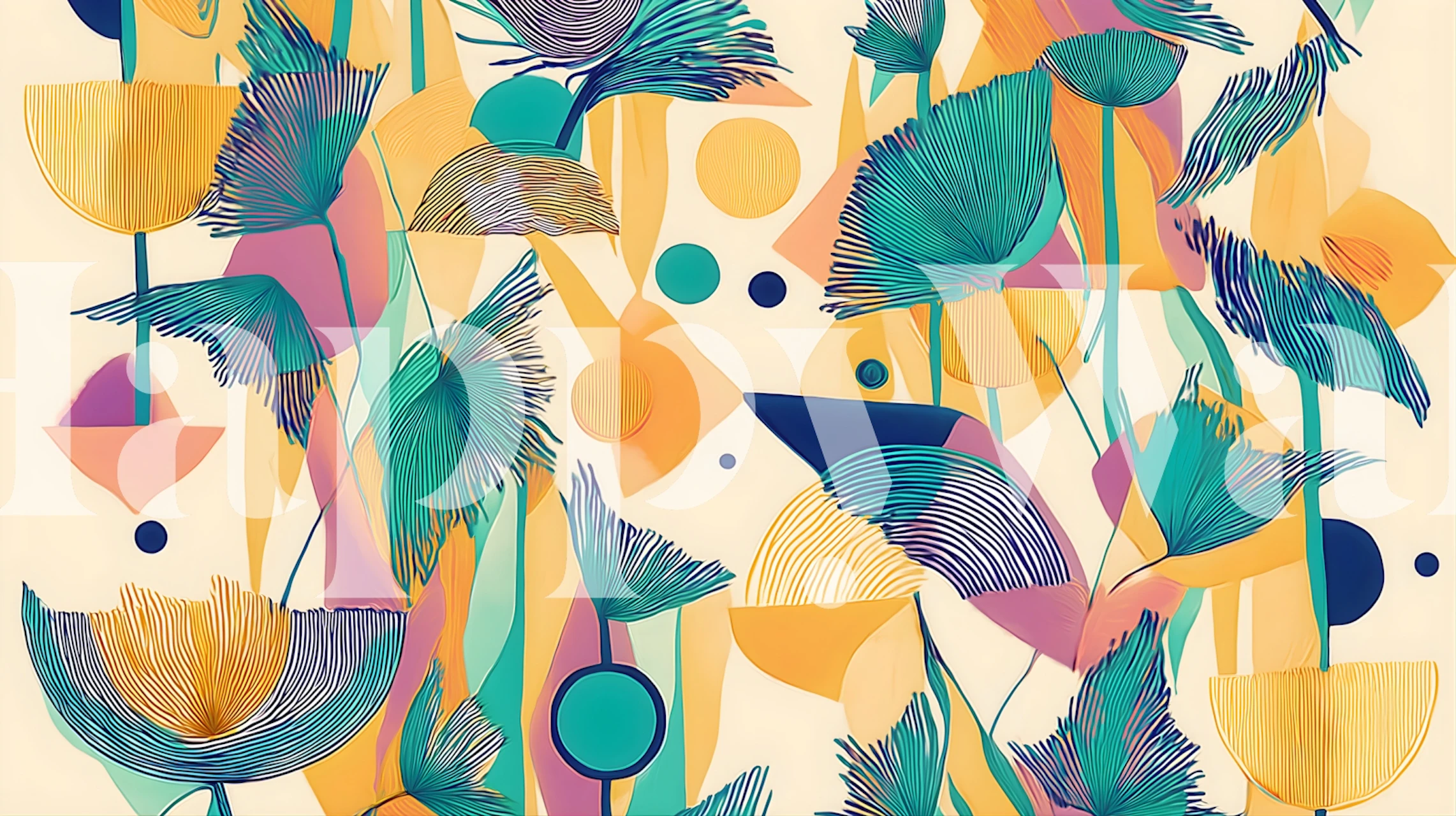 Cairo Sunset-Tapete in einem Zimmer