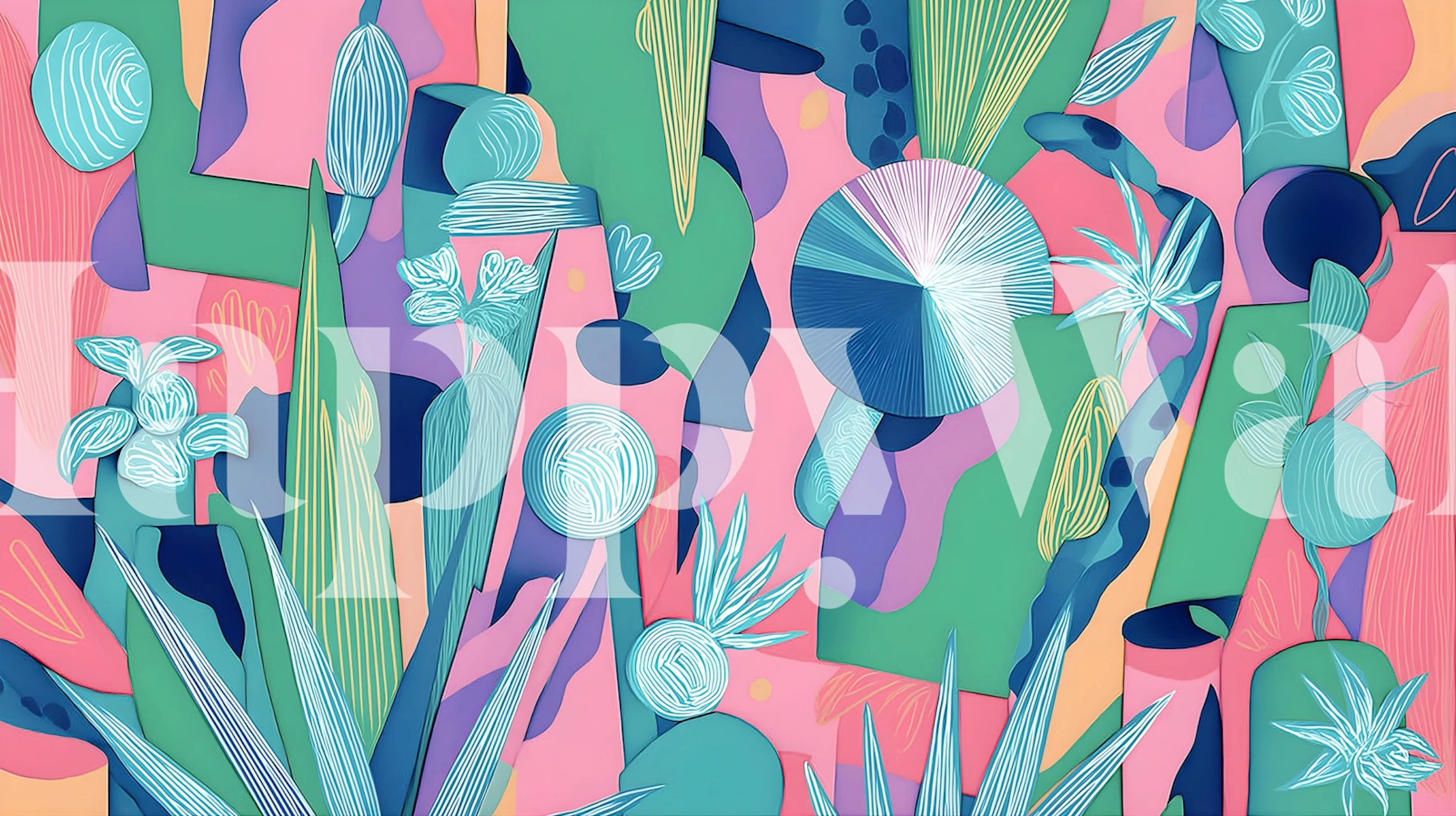 Hidden Tiger wallpaper displayed in a room