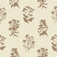 Sepia Botanical Silhouettes wallpaper