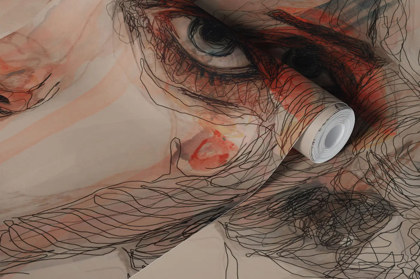 cream2 wallpaper roll