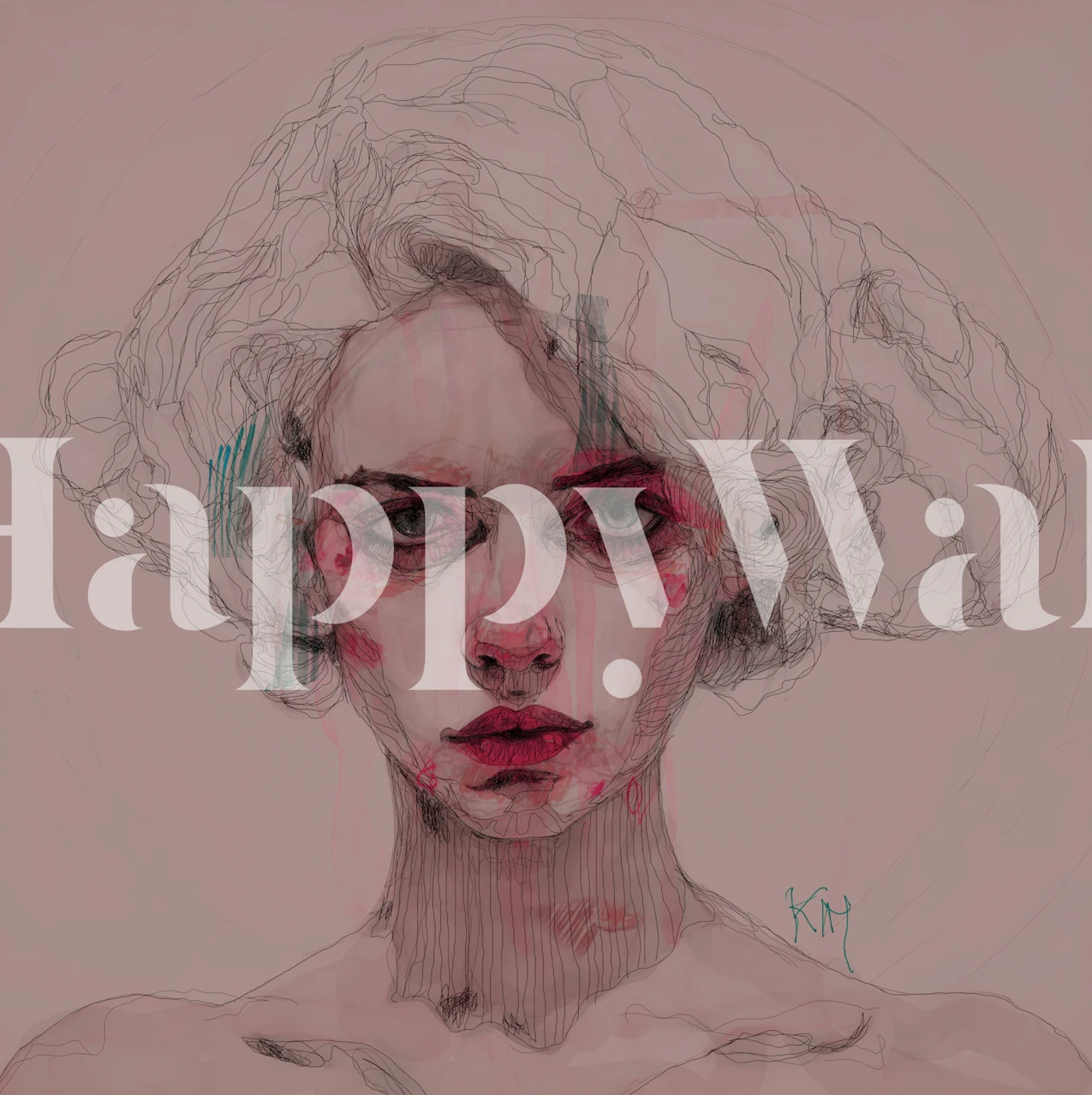 Carta da parati Kream in una stanza elegante