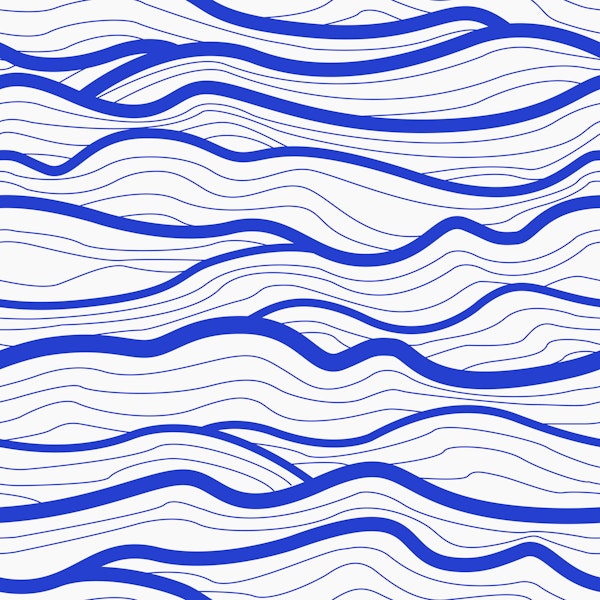 Abstract Sea Swell Lines white