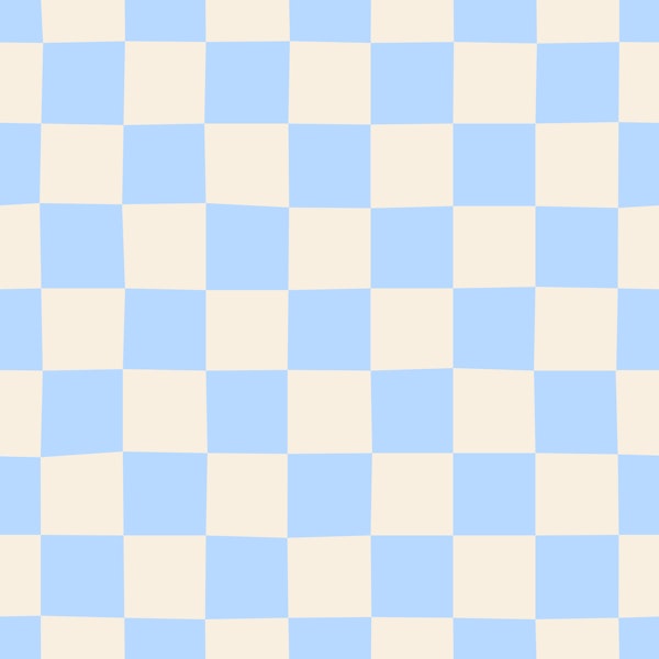 Blue White Italian Checks