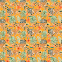 Exotic Leopard Garden yellow wallpaper