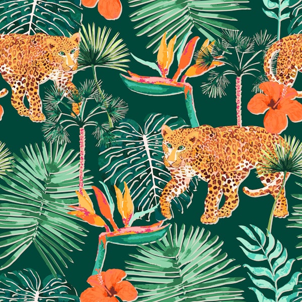 Exotic Leopard Garden green