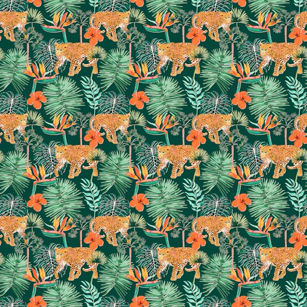 Exotic Leopard Garden green