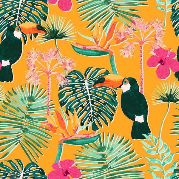 Tropical Toucan Garden yellow