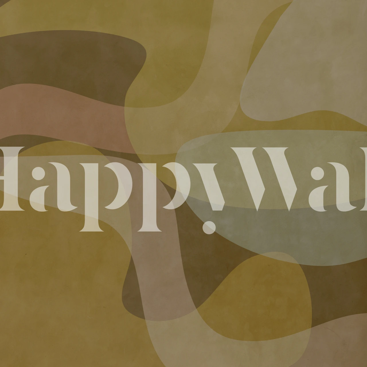 Papel pintado Earth Tones Abstract en una habitación