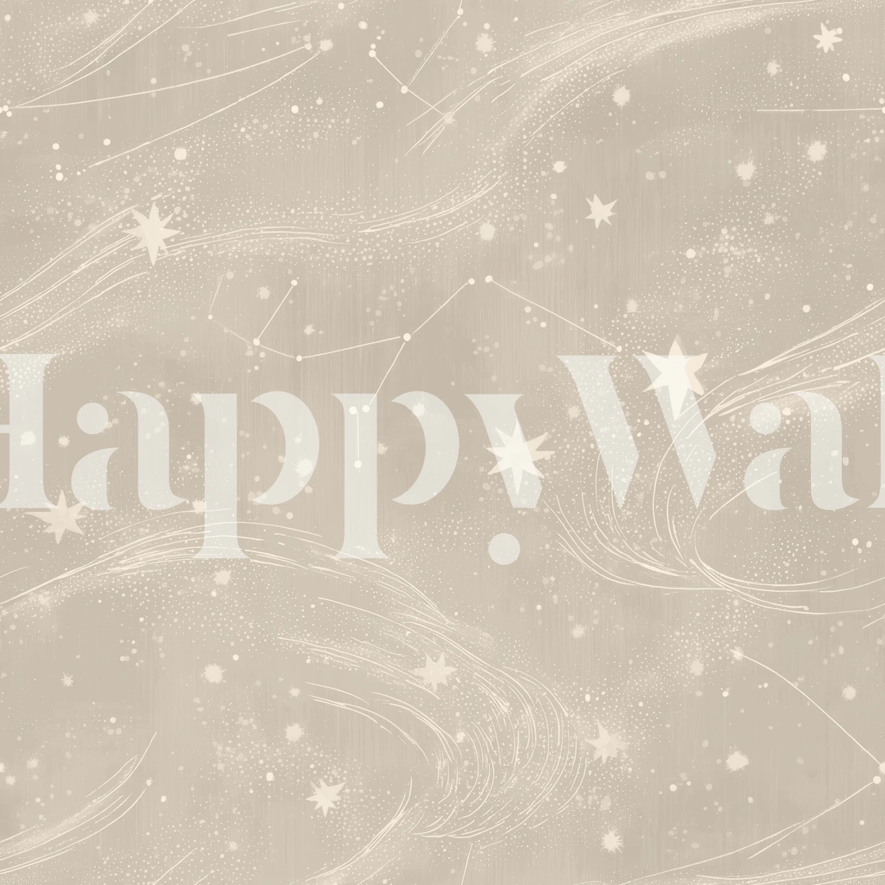 Galactic Breeza – Cosmic Sand behang in een kamer