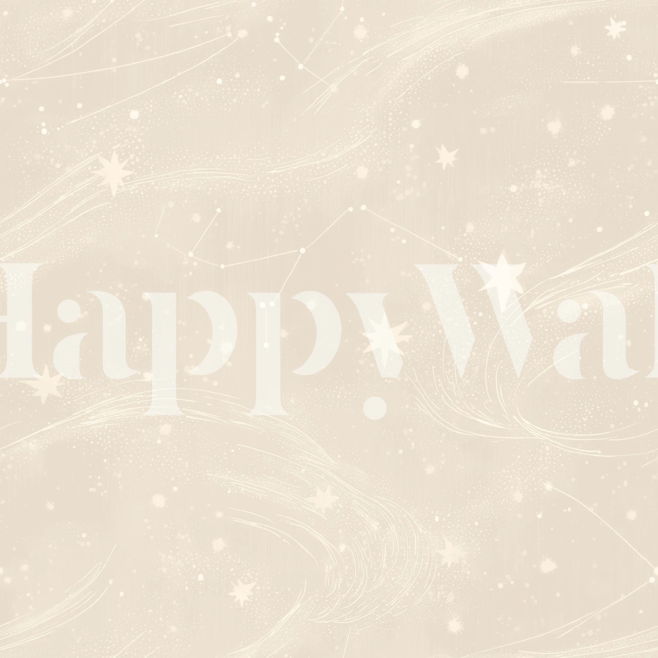 Galactic Breeze Soft Sand Sky wallpaper in a room