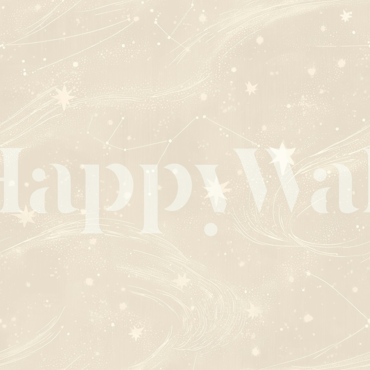 Galactic Breeze Soft Sand Sky wallpaper in a room