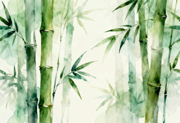 Misty Bamboo Forest Green