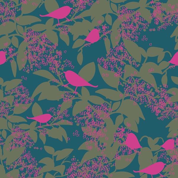 Shrubs With Birds