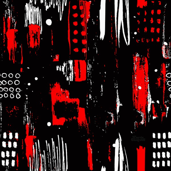 Paint Splashes - Black + Red + White