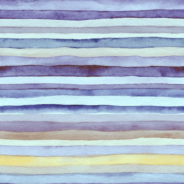 Watercolor Indigo Stripes