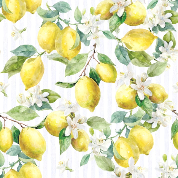 Watercolor Lemon Blossom