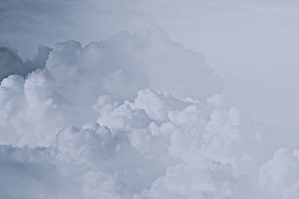 Cotton Candy Clouds Blue Classic