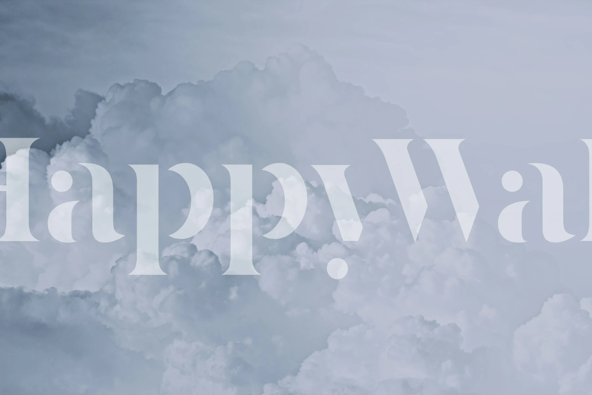 Cotton Candy Clouds Blue wallpaper design